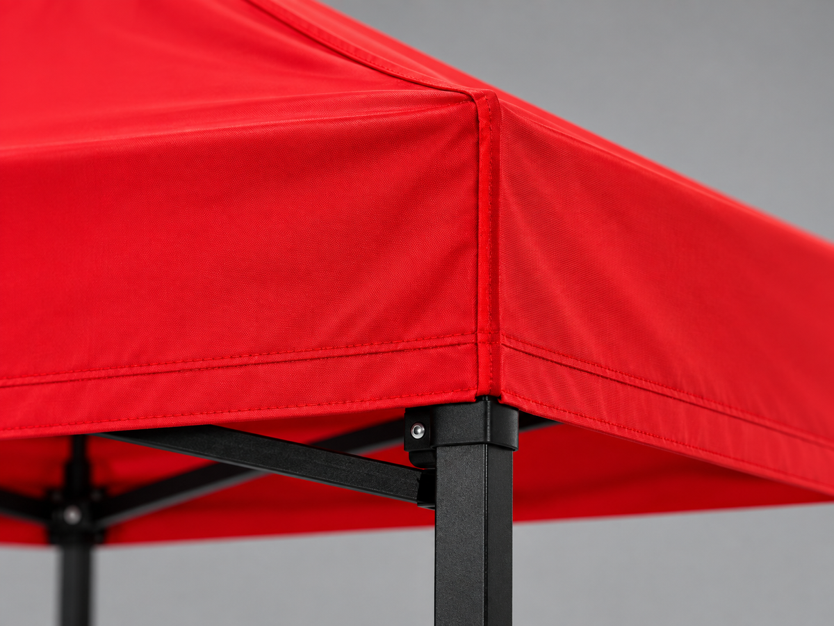 tents material detail photographed at a close side angle