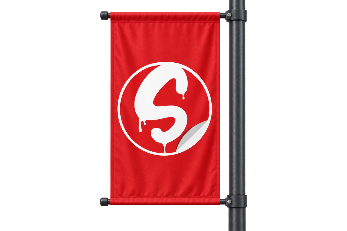 Stickerz pole product mockup