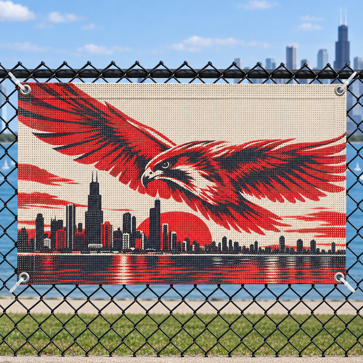 Mesh banner