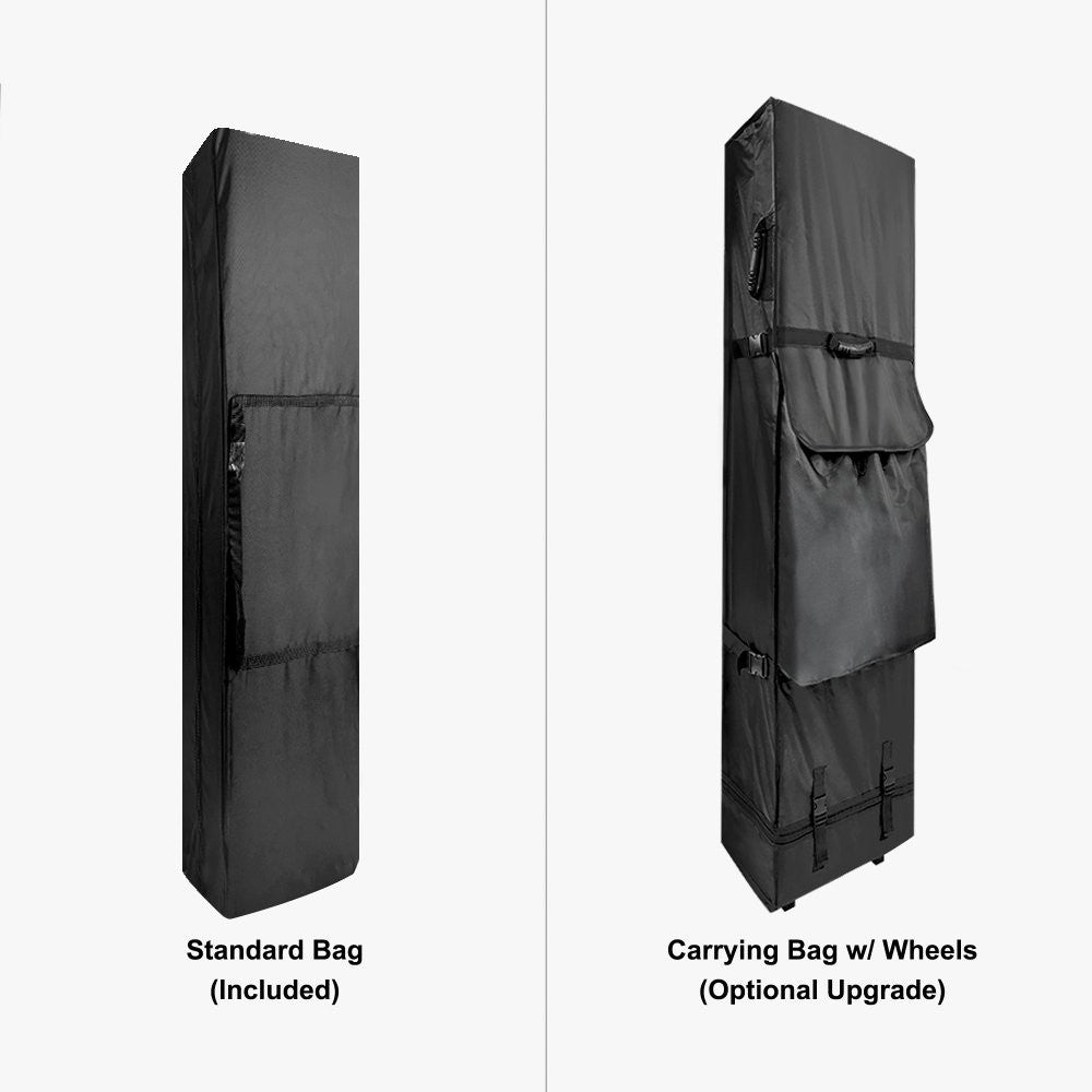 Standard bag and optional wheeled carrying bag