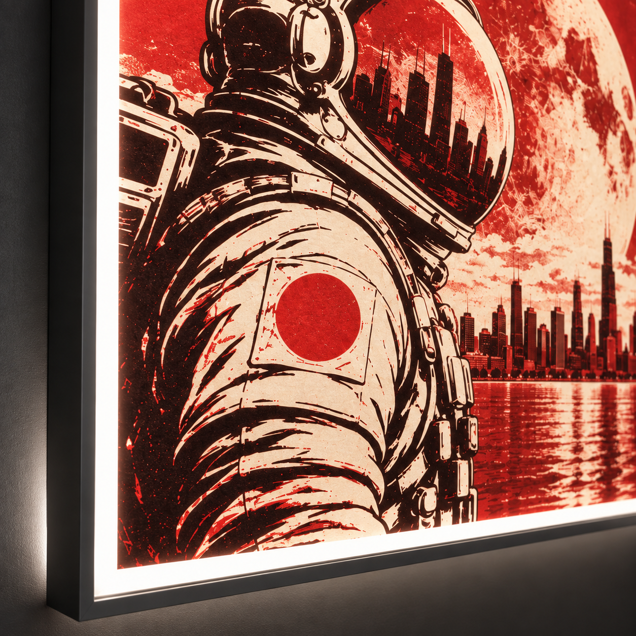 Backlit banner — Finish & edge detail
