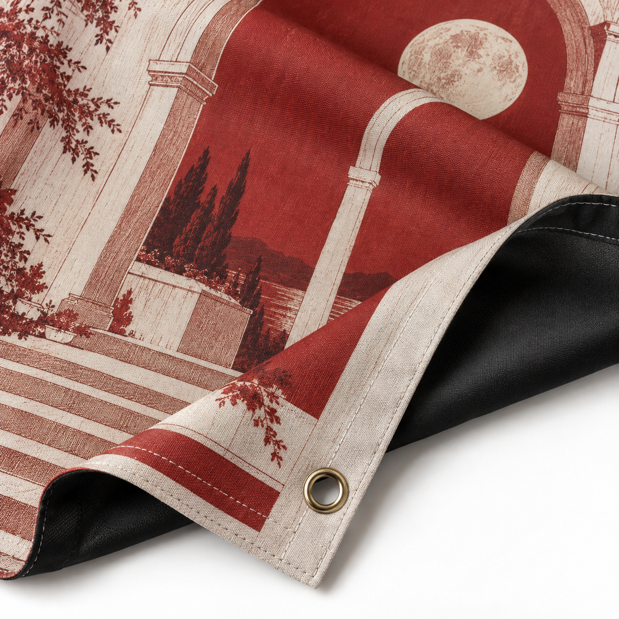 Blockout fabric — Finish & edge detail